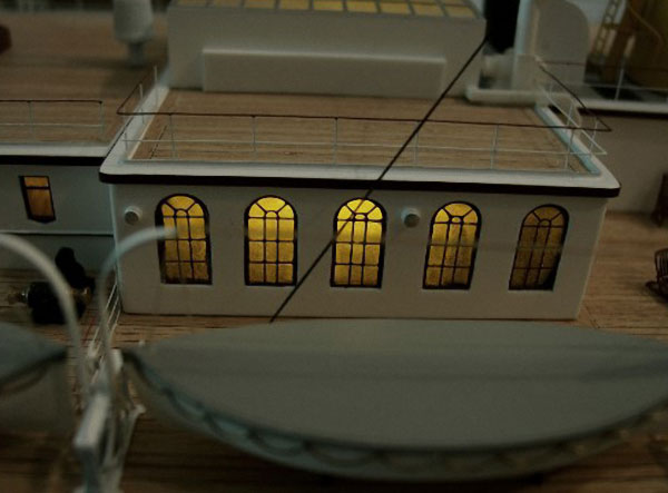 Heck des Titanic-Modells mit Detailverarbeitung
