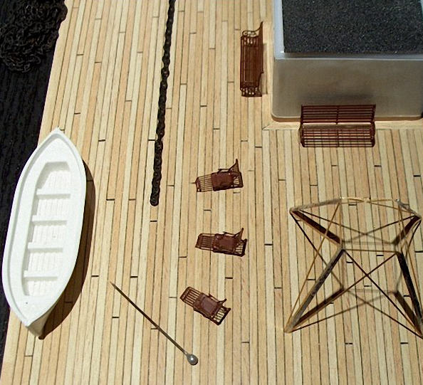 Titanic-Modell im Bau in der hauseigenen Werkstatt von Hesemann